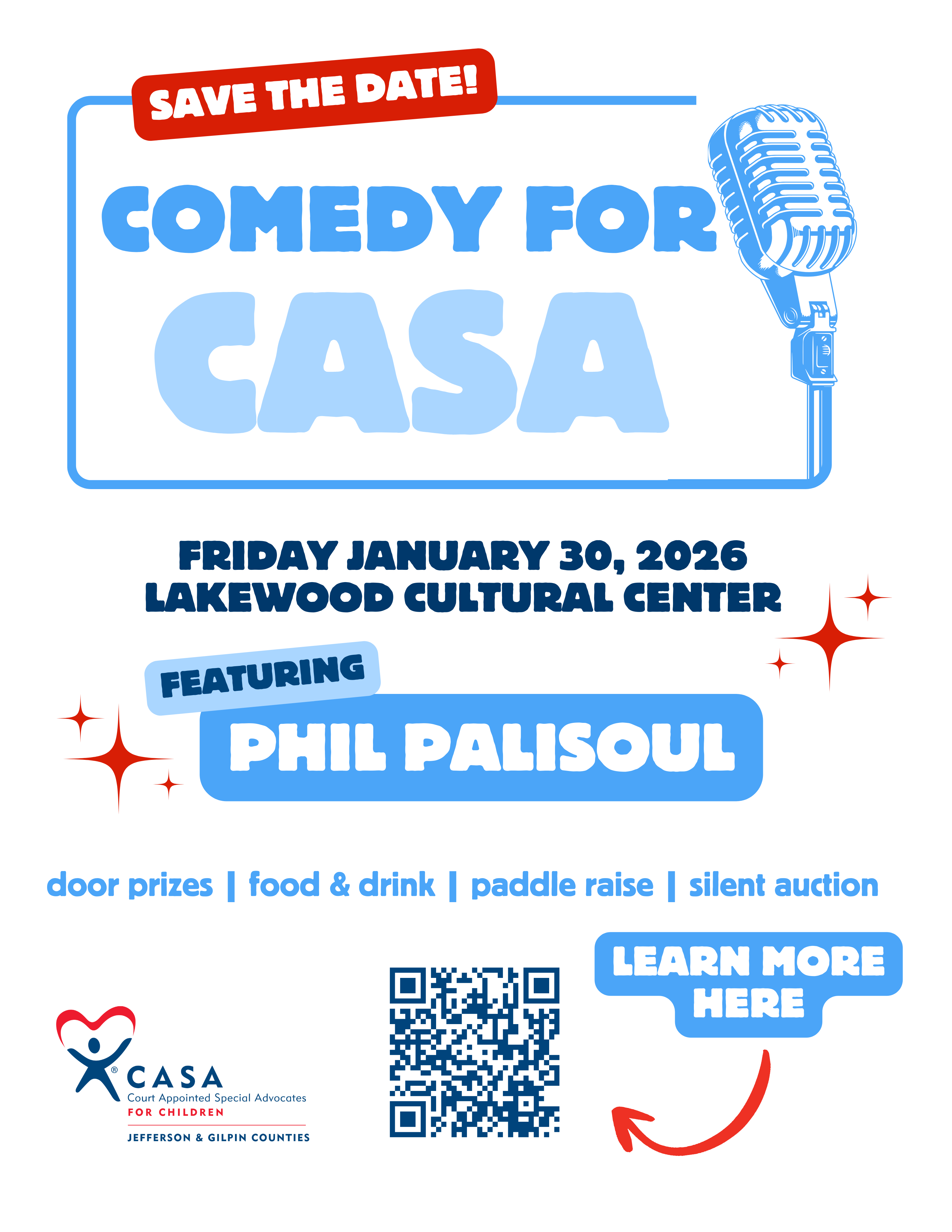 Big 2025 Comedy for CASA Save the Date